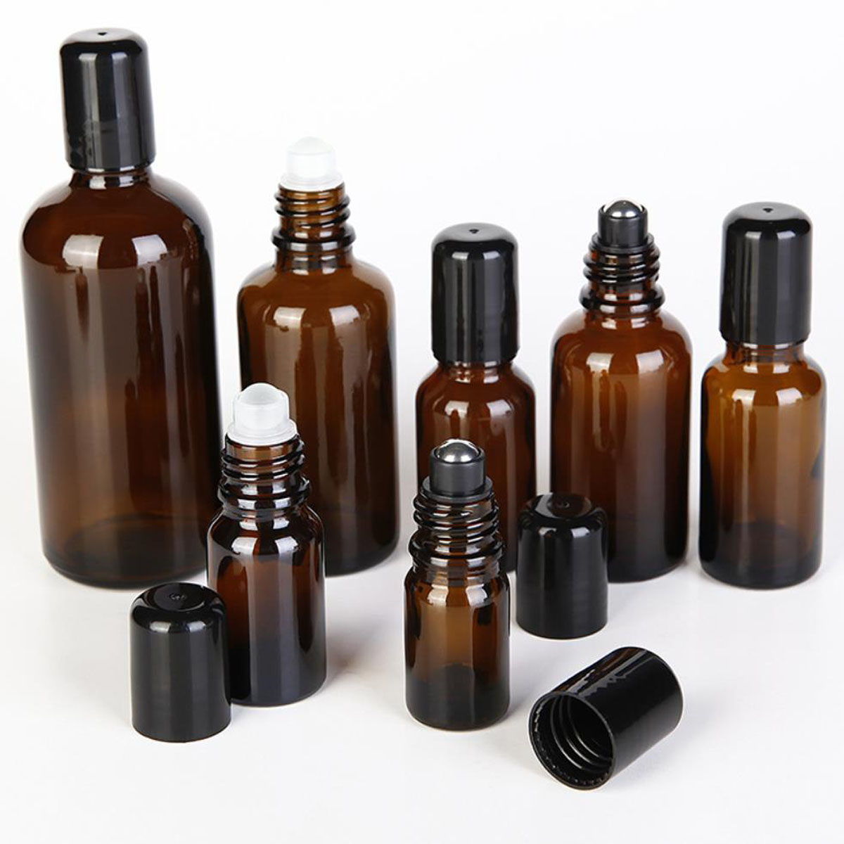 Attar Oil Roll On - 5/10/15/30/50/100ml Amber Thick Glass Roll On