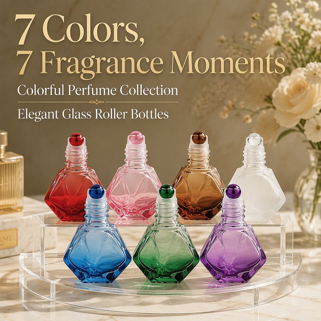 7ml Empty Diamond-Shaped Color - Attar Oil Roll On 评论和价格
