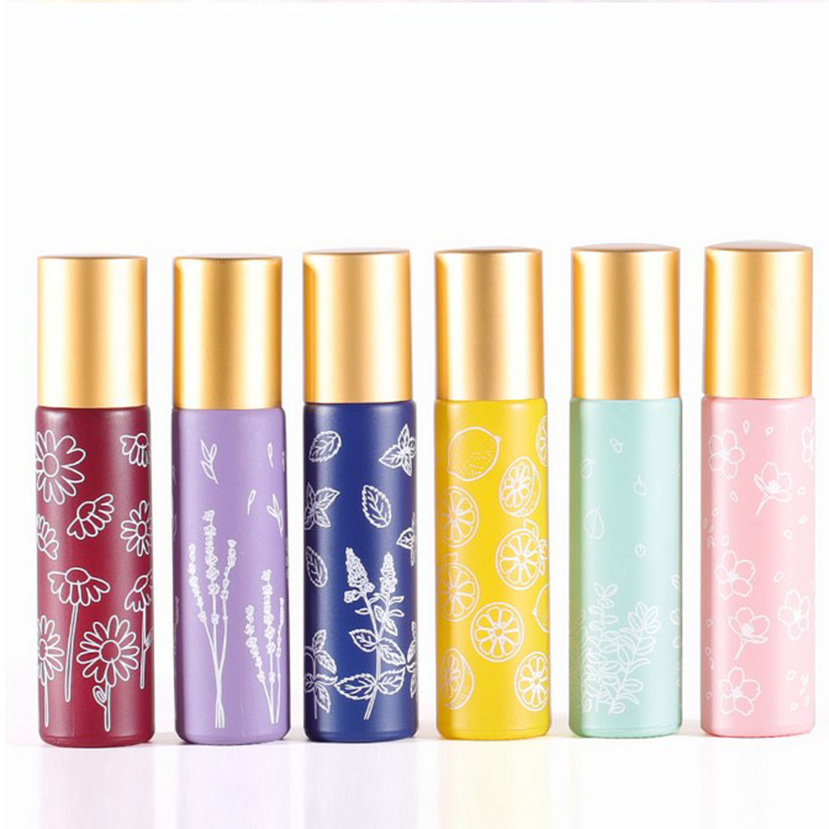 6X 12X 10ML Macaron Glass Roll - Attar Oil Roll On 评论和价格