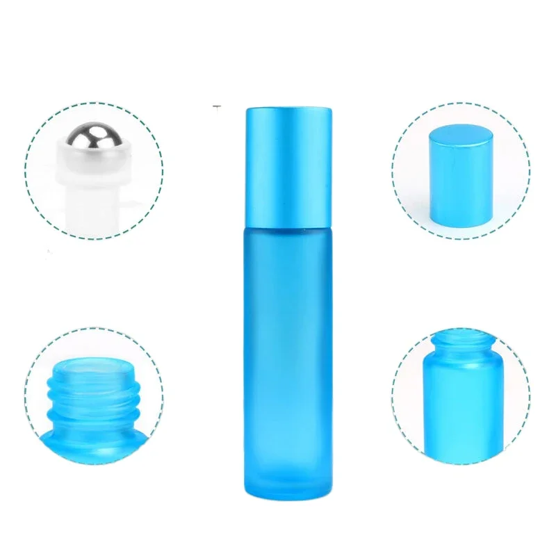 5Pcs 5ml 10ml Portable Frosted - Attar Oil Roll On 评论和价格
