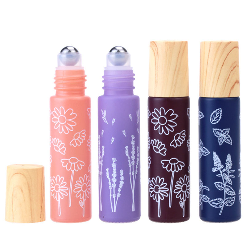 8X 10ML Macaron Flower Glass E - Attar Oil Roll On 评论和价格