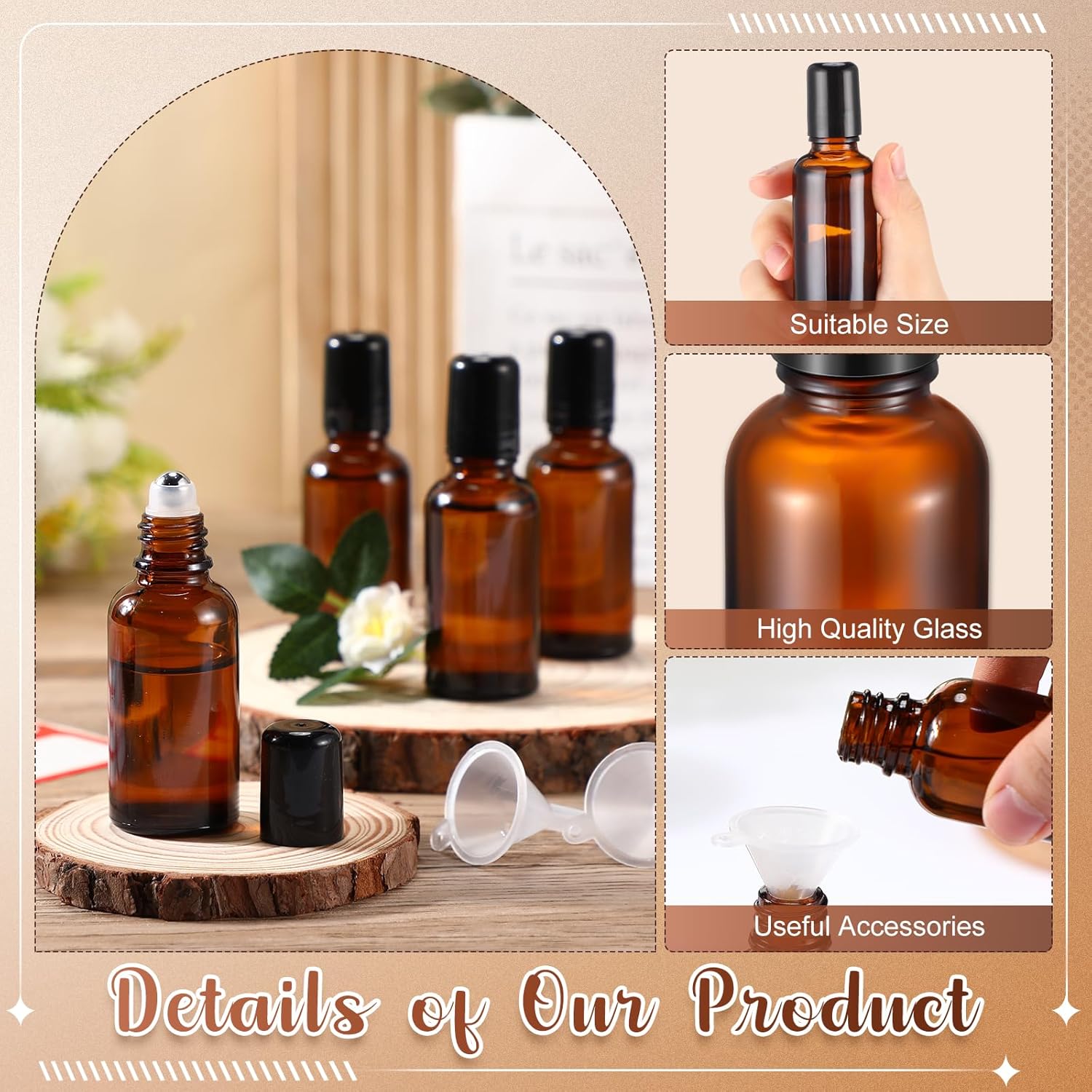 5/10/15/20/30/50/100ML Amber R - Attar Oil Roll On 评论和价格