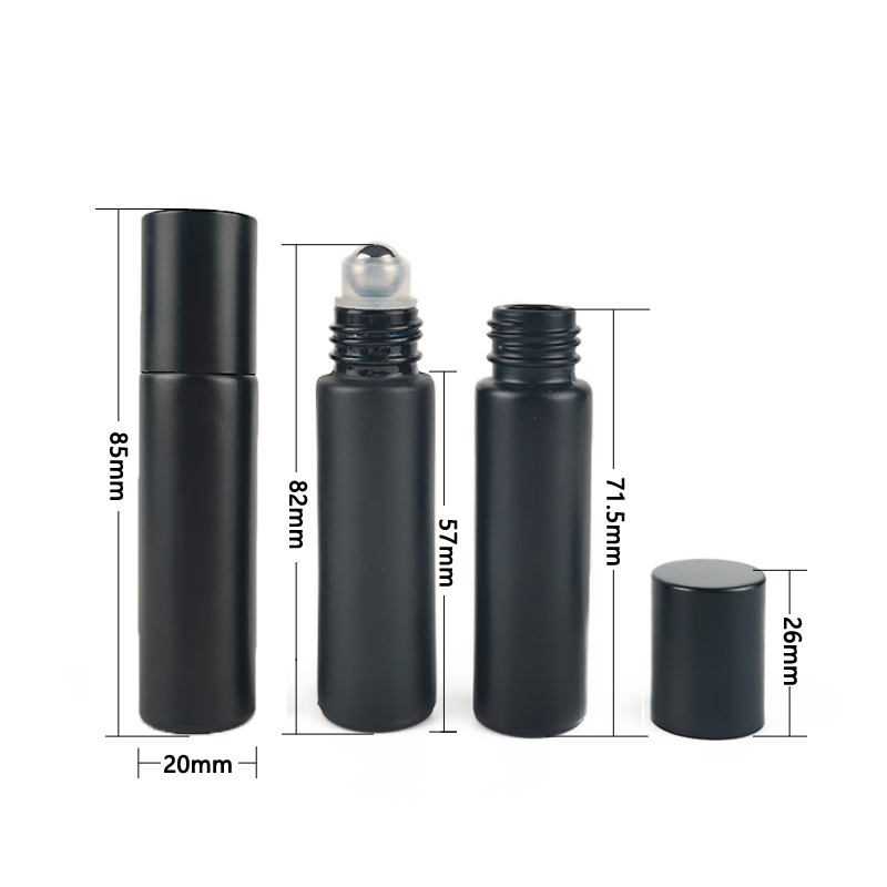 10/24/50pcs 10ml Black Frosted - Attar Oil Roll On 评论和价格